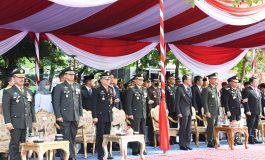 Danrem 044/Gapo Ikuti Upacara Peringatan HUT TNI Ke-77